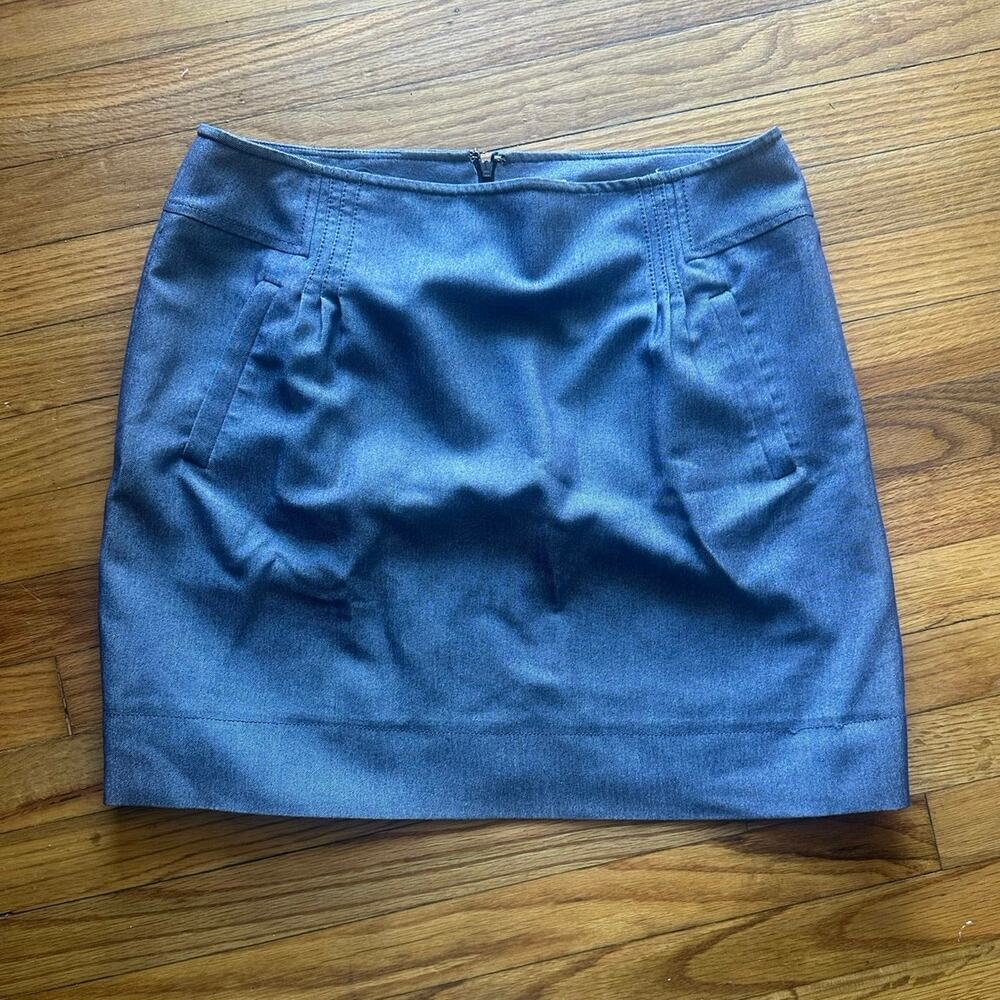 Anne Klein Gray Pencil Skirt 12 Tailored Career Chic Classic Style Piece
